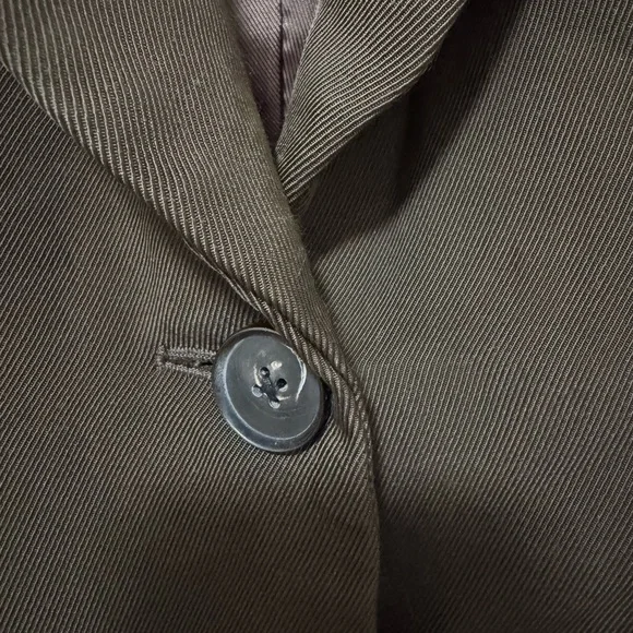 CO Faille Blazer Brown Size Small classic Neutral Designer $995 - Picture 6 of 10